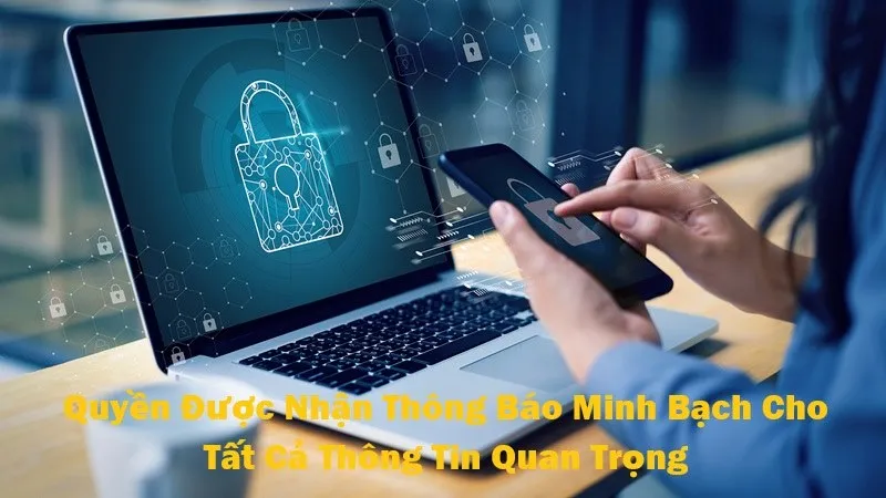 Hội viên có quyền nhận thông báo quan trọng từ nhà cái